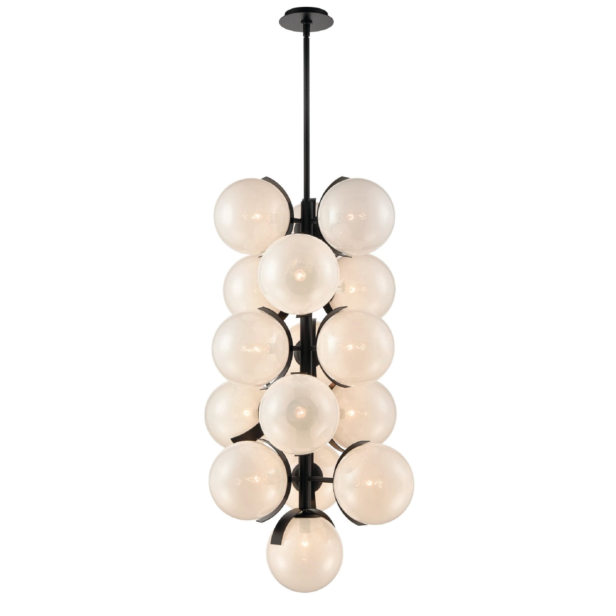 Sophie Pendant Light in Black or Brass | Lighting Creations