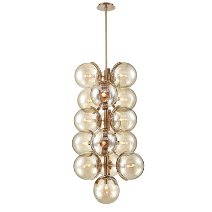 Sophie Pendant Light in Black or Brass | Lighting Creations - Mases LightingLighting Creations