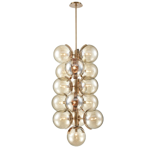 Sophie Pendant Light in Black or Brass | Lighting Creations - Mases LightingLighting Creations