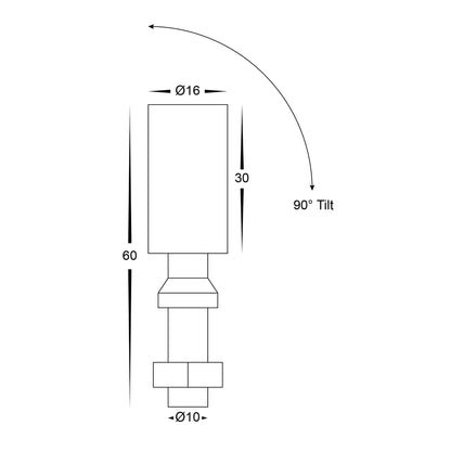 Spar LED Spike/Surface Mounted Spot Light CCT 0.5w Aluminium Black, White Havit Light HV1433T - Mases LightingHavit Lighting