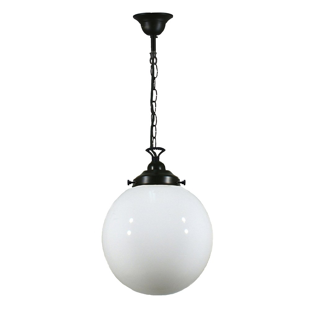 Sphere 10" 1 Light CHAIN Pendant Light - Black/Chrome/Polished Brass - Mases LightingLode Lighting