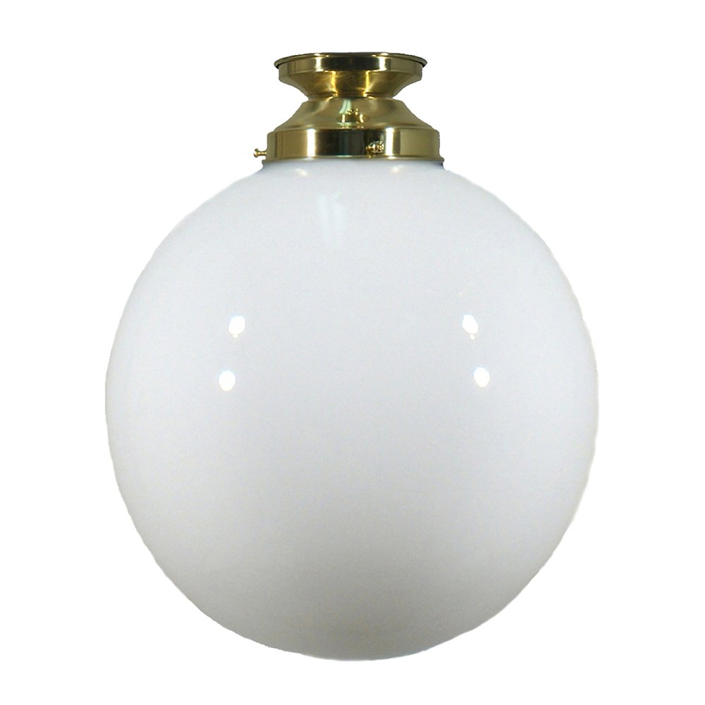 Sphere 6" or 8" or 10" or 12" 1 Light Batten Fix Pendant Light - Black/Chrome/Polished Brass