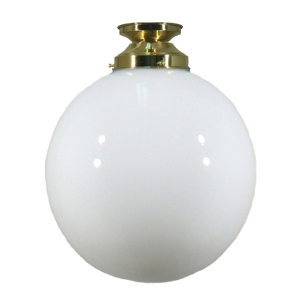 Sphere 6" or 8" or 10" or 12" 1 Light Batten Fix Pendant Light - Black/Chrome/Polished Brass - Mases LightingLode Lighting