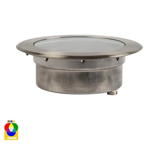 Split LED inground Light 18w RGBW in 316 Stainless Steel Havit Lighting - HV1845RGBW