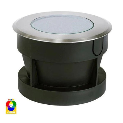 Split LED inground Light 5w RGBW in 316 Stainless Steel Havit Lighting - HV1842RGBW - Mases LightingHavit Lighting