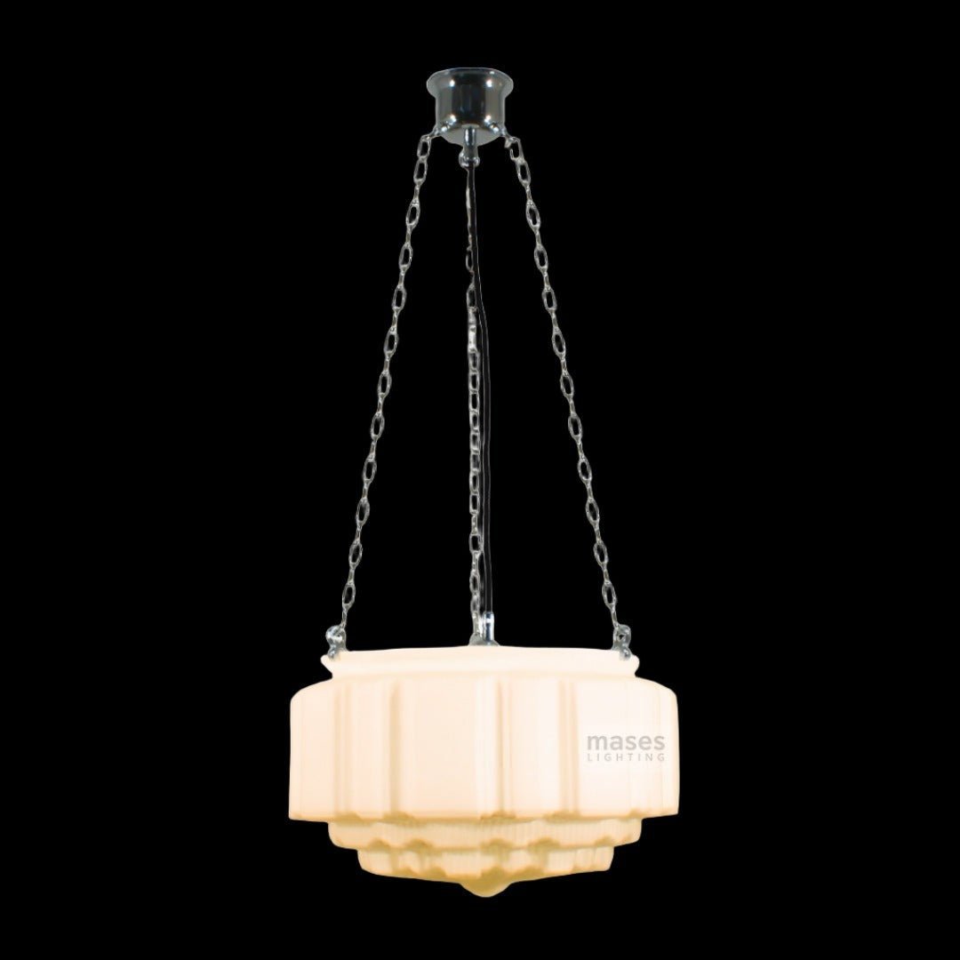 St Kilda 14" 3 Patina Chain Pendant Lighting - Mases LightingLode Lighting