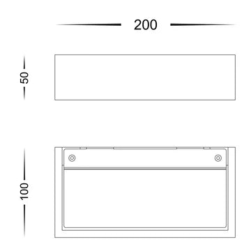 Sunrise Wall Light Plaster 150/200 LED White Havit Lighting - HV8069, HV8070