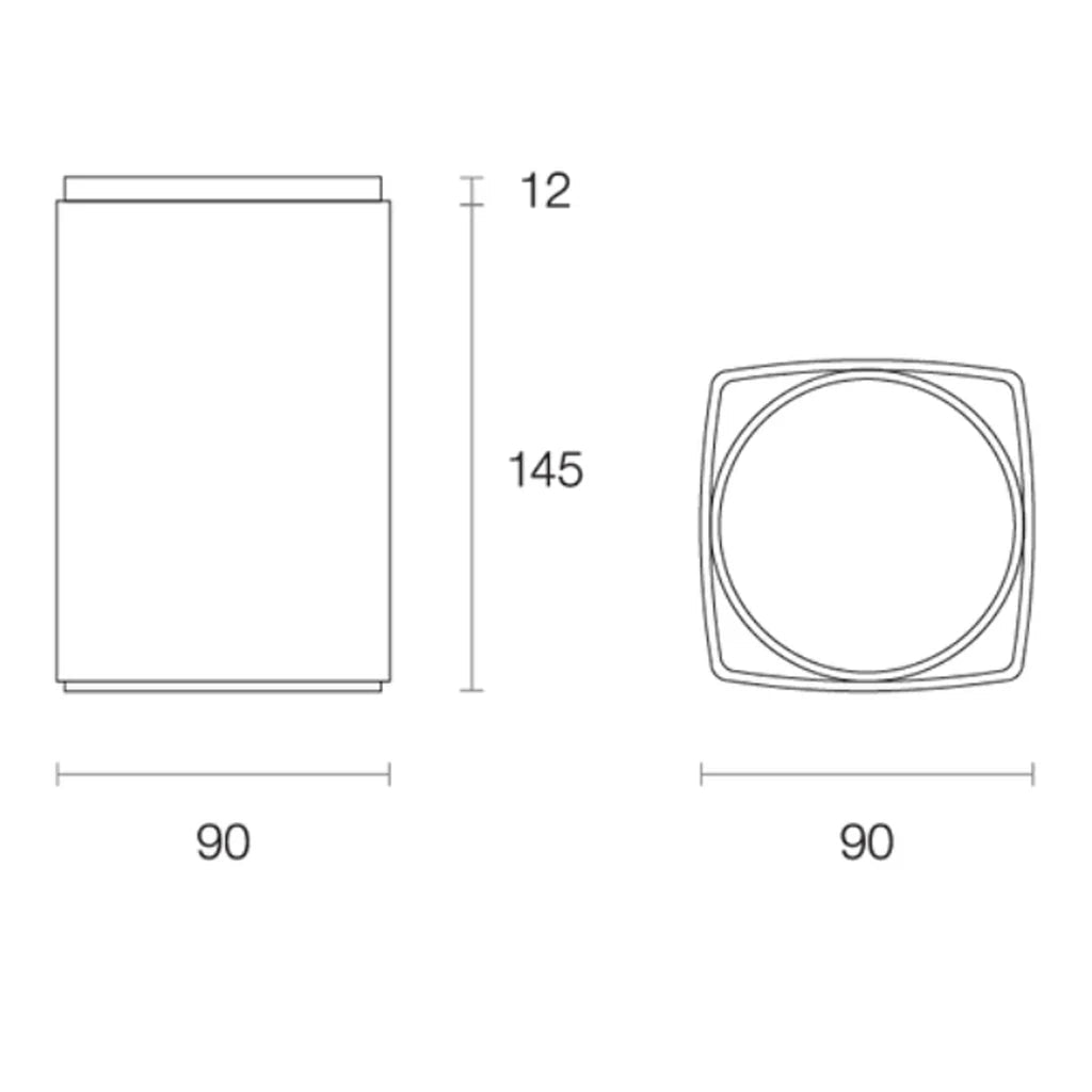 Surface Mounted LED Downlight 15w Black, White 3k, 4k CRI 90+ XSI153, XSI154 Trend Lighting