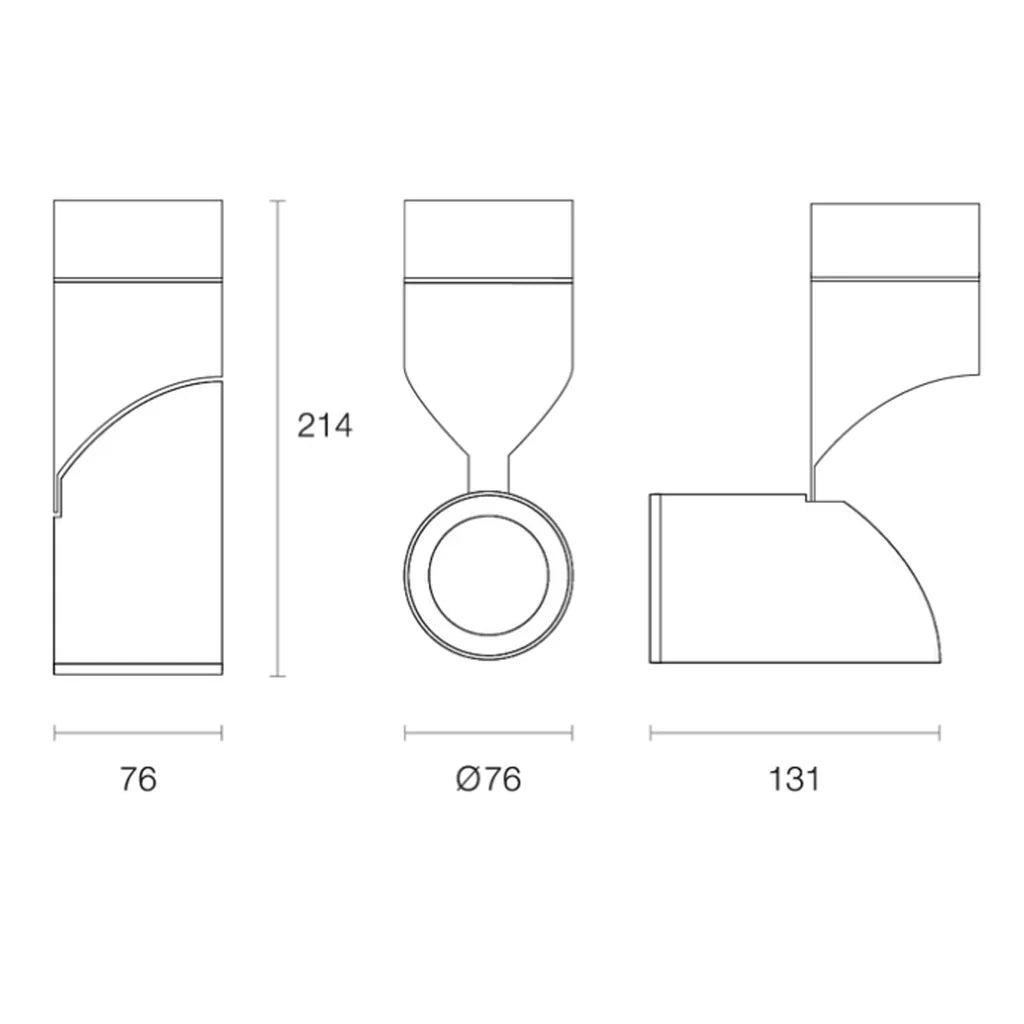 Surface Mounted LED Downlight 25w White, Black 3k, 4k CRI 90+ XSF253, XSF254 Trend Lighting