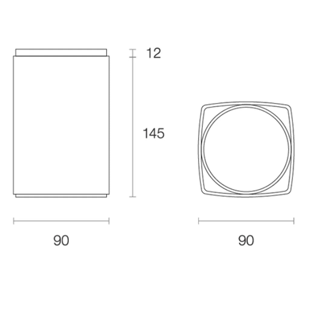 Surface Mounted LED Downlight 25w White, Black 3k, 4k CRI 90+ XSI253, XSI254 Trend Lighting