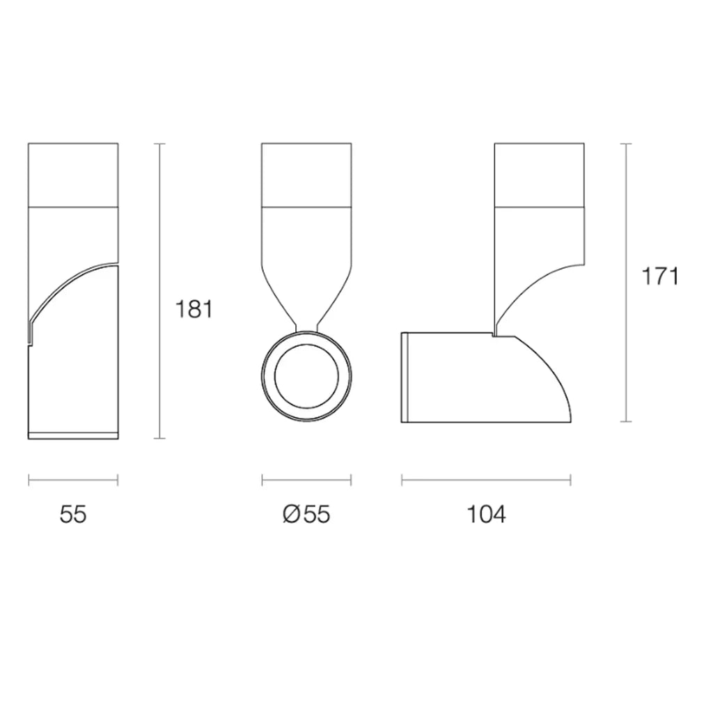 Surface Mounted LED Downlight 8w Black, White 3k, 4k XSF10 Trend Lighting