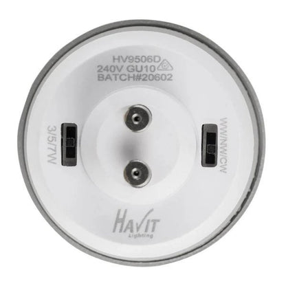 Surface Mounted Lexan LED Downlight 3/5/7w Black, White CCT HV5832T Havit Lighting - Mases LightingHavit Lighting