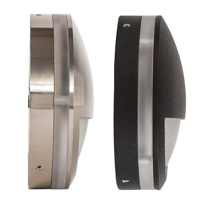 Surface Mounted Step Light with Eyelid Black HV2961 - Mases LightingHavit Lighting