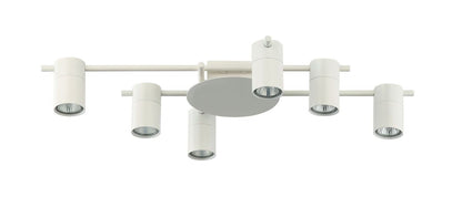Tache Ceiling Light 6Lt Adjustable Head in Brass, Brass/Black, Chrome, Black or White - Mases LightingCLA