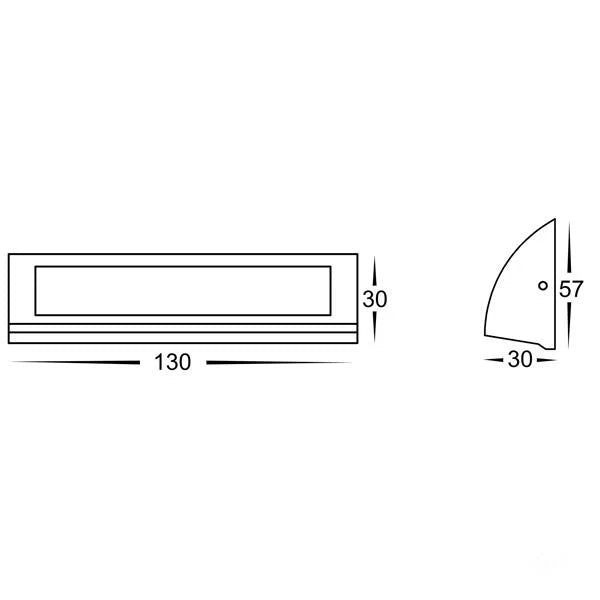 Taso LED Step Light TRI Colour in Black/White/Silver Havit Lighting - HV3270T