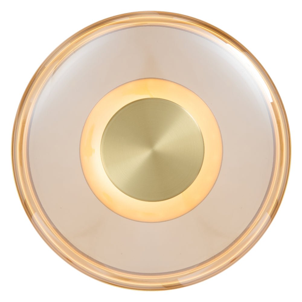 Telbix Amity Wall Light in Smoke, Opal and Amber