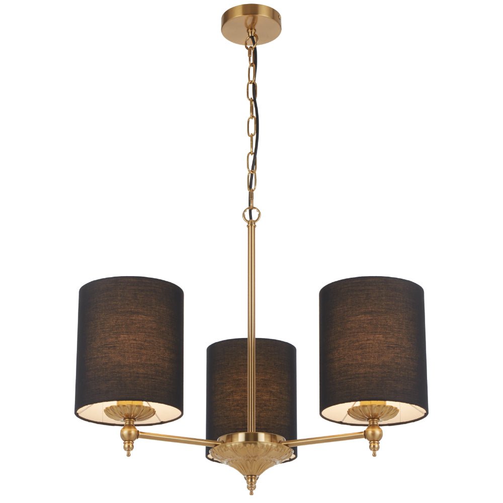 Telbix Argos 3 5 and 8 Light Pendant in Ivory or Black