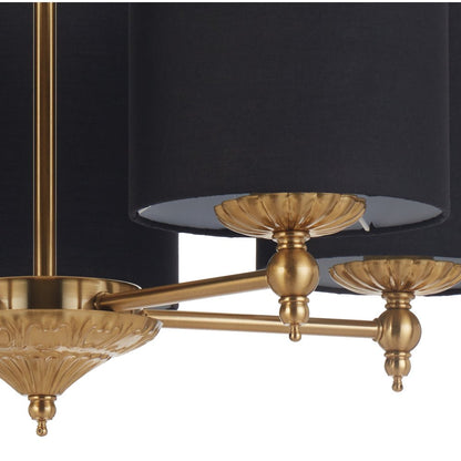 Telbix Argos 3 5 and 8 Light Pendant in Ivory or Black - Mases LightingTelbix