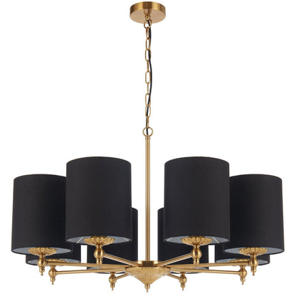 Telbix Argos 3 5 and 8 Light Pendant in Ivory or Black - Mases LightingTelbix