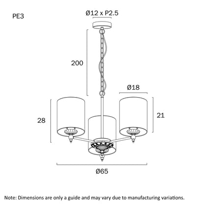 Telbix Argos 3 5 and 8 Light Pendant in Ivory or Black - Mases LightingTelbix