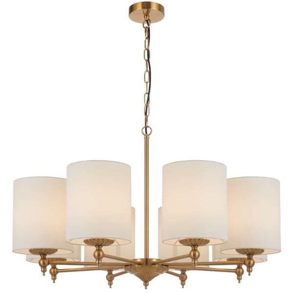 Telbix Argos 3 5 and 8 Light Pendant in Ivory or Black