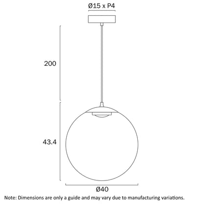 Telbix Aurora Pendant Light 20 CM 30CM 40CM - Mases LightingTelbix