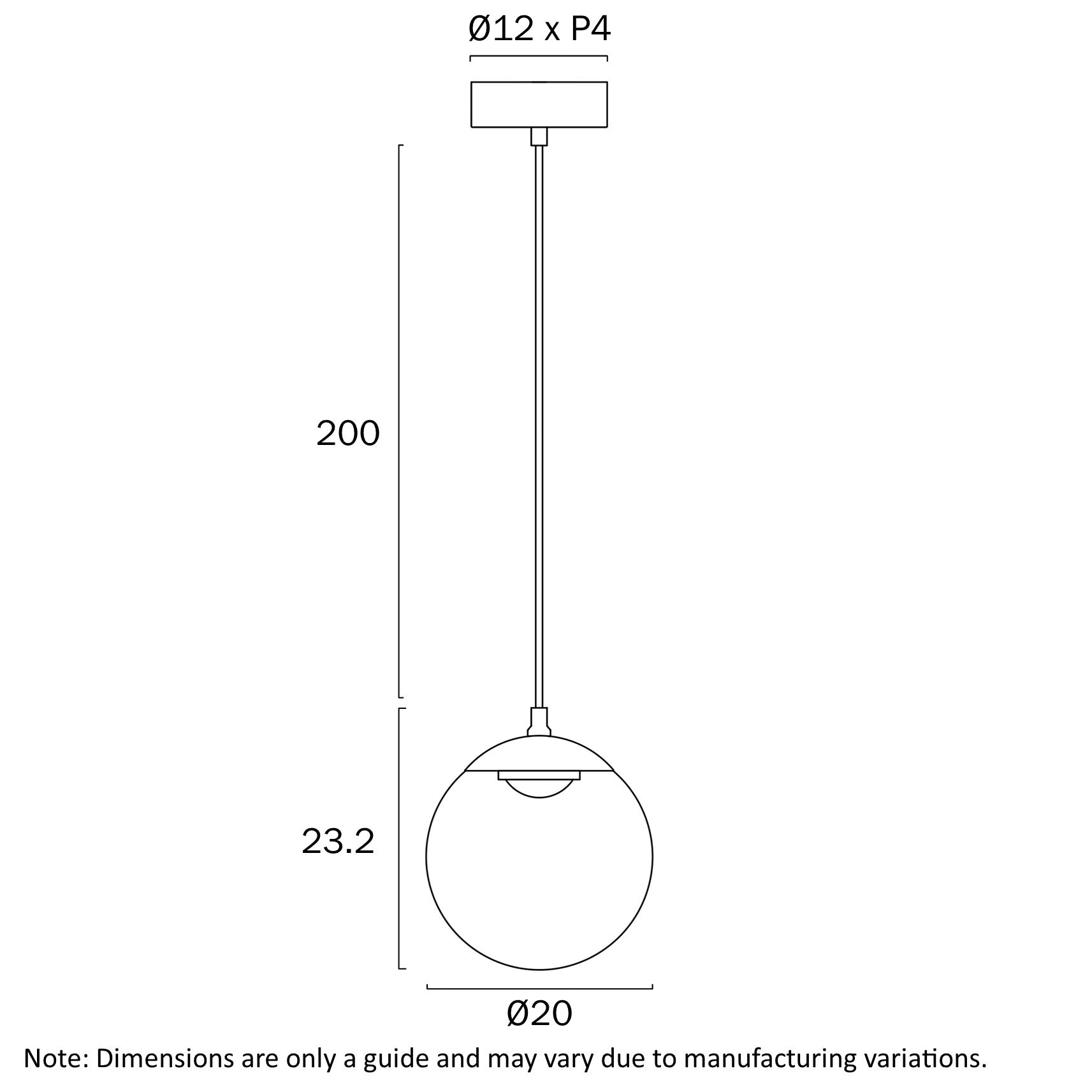 Telbix Aurora Pendant Light 20 CM 30CM 40CM