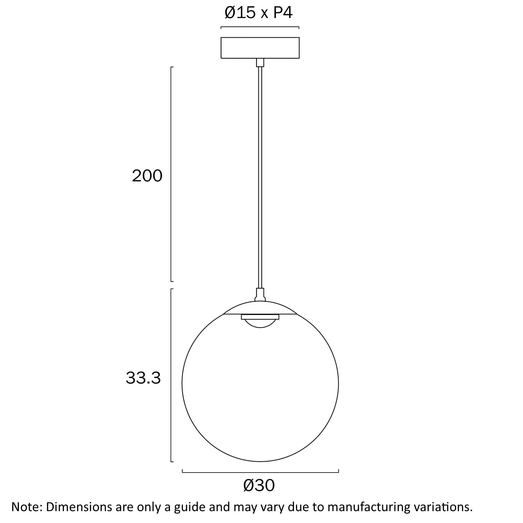Telbix Aurora Pendant Light 20 CM 30CM 40CM