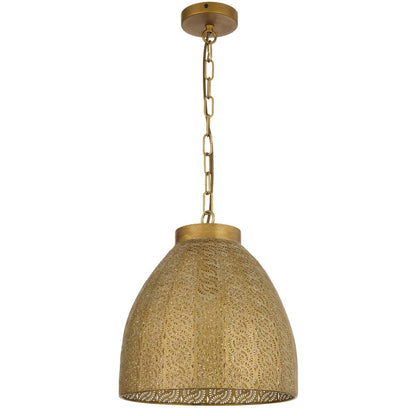 Telbix Aydin 35cm 1 Light Pendant Antique Gold AYDIN PE35 - AB - Mases LightingTelbix