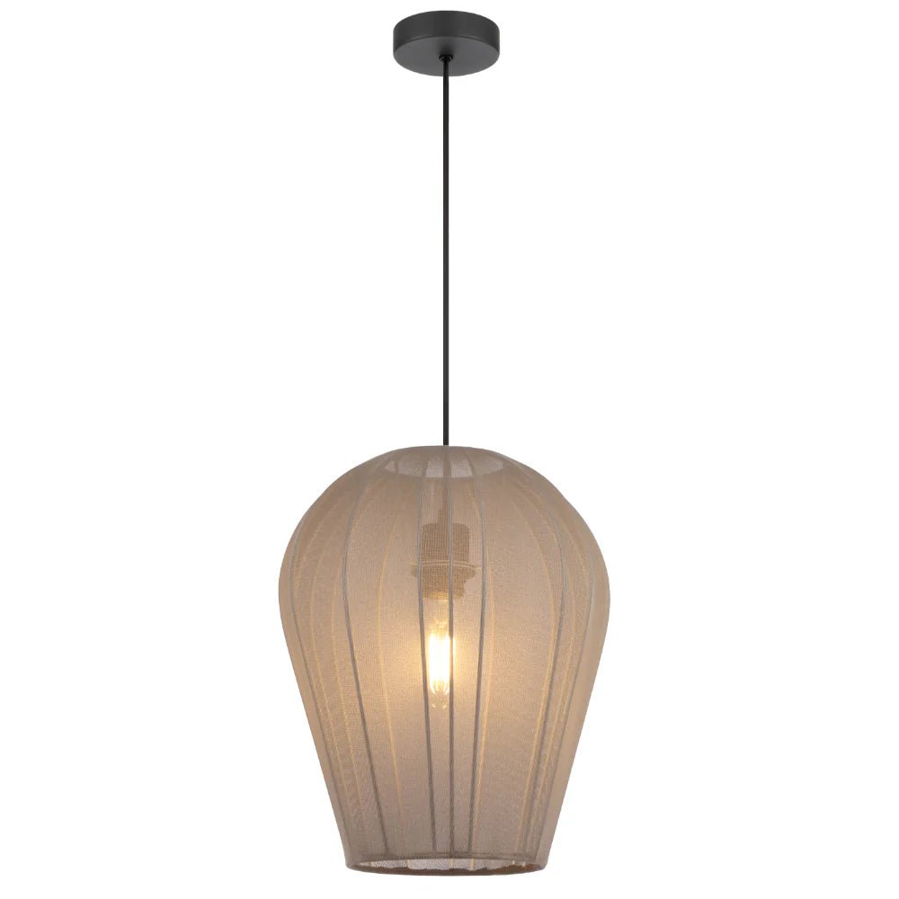 Telbix Birget 1 Light Pendant Grey BIRGET PE30 - GY - Mases LightingTelbix