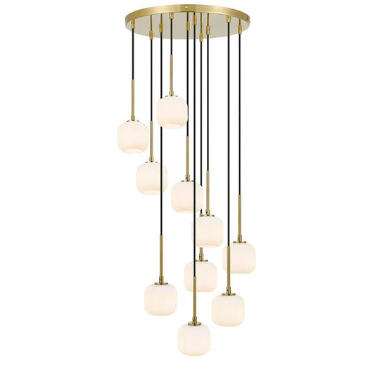 Telbix Bobo 10 Pendant Antique Gold/Black Smoke - Mases LightingTelbix