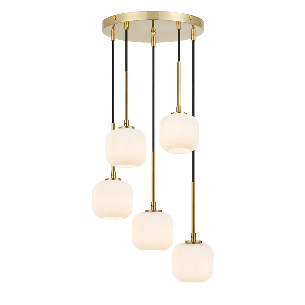 Telbix Bobo 5 Pendant Antique Gold/Black Smoke - Mases LightingTelbix