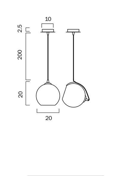 Telbix Bondi 40, 30, 20cm Lights Pendant - Smoke - Mases LightingTelbix