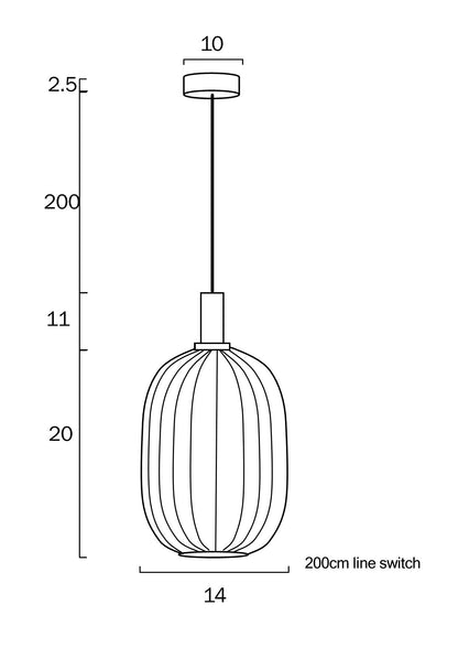 Telbix Bonura 20cm, 14cm Pendant - Mases LightingTelbix