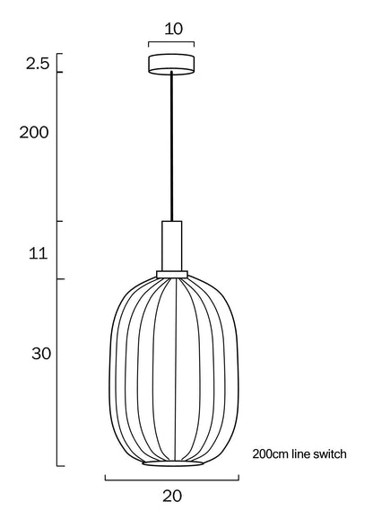 Telbix Bonura 20cm, 14cm Pendant - Mases LightingTelbix