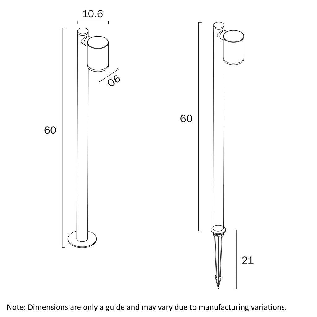 Telbix Clovis 24V Mr16 Exterior Post Spike Light - Mases LightingTelbix