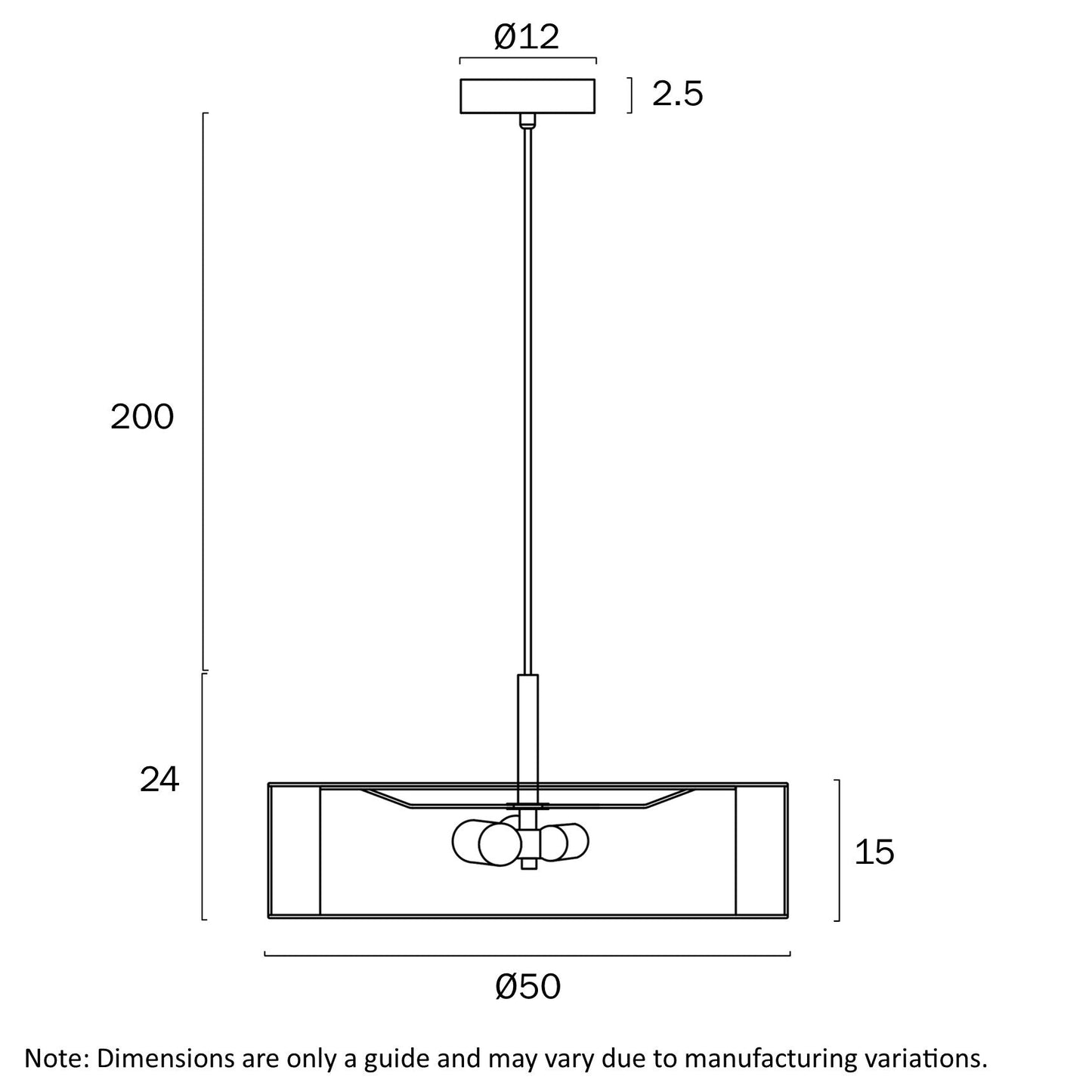 Telbix Cusco Pendant Available in 50cm & 70cm - Mases LightingTelbix