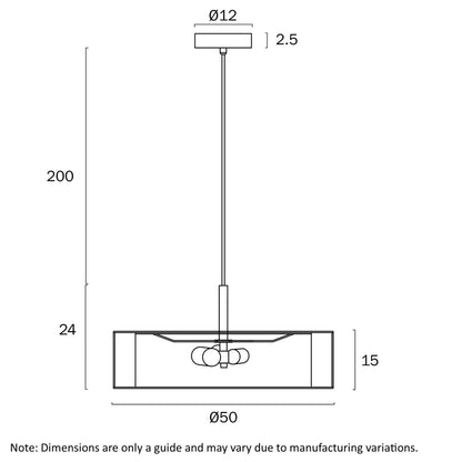 Telbix Cusco Pendant Available in 50cm & 70cm - Mases LightingTelbix