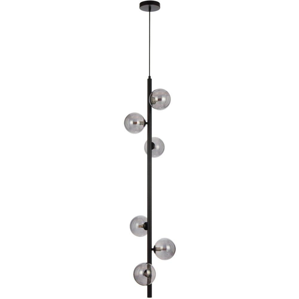 Telbix Elson 6 Light Pendant Black ELSON PE06 - BK - Mases LightingTelbix