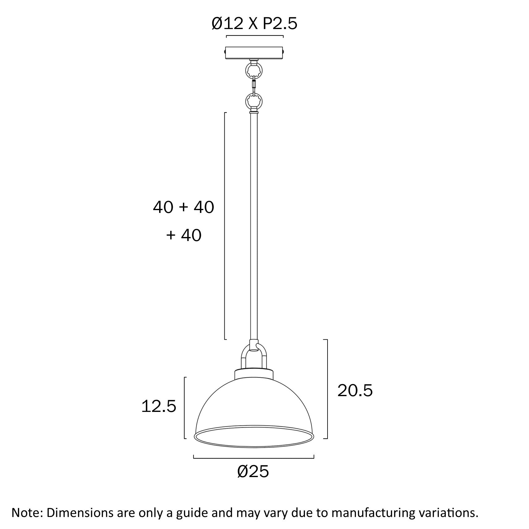Telbix Emerson 25cm Pendant - Mases LightingTelbix