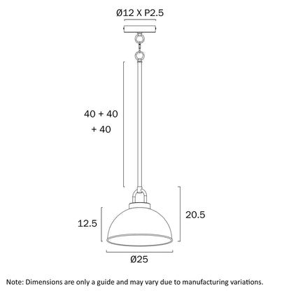 Telbix Emerson 25cm Pendant - Mases LightingTelbix