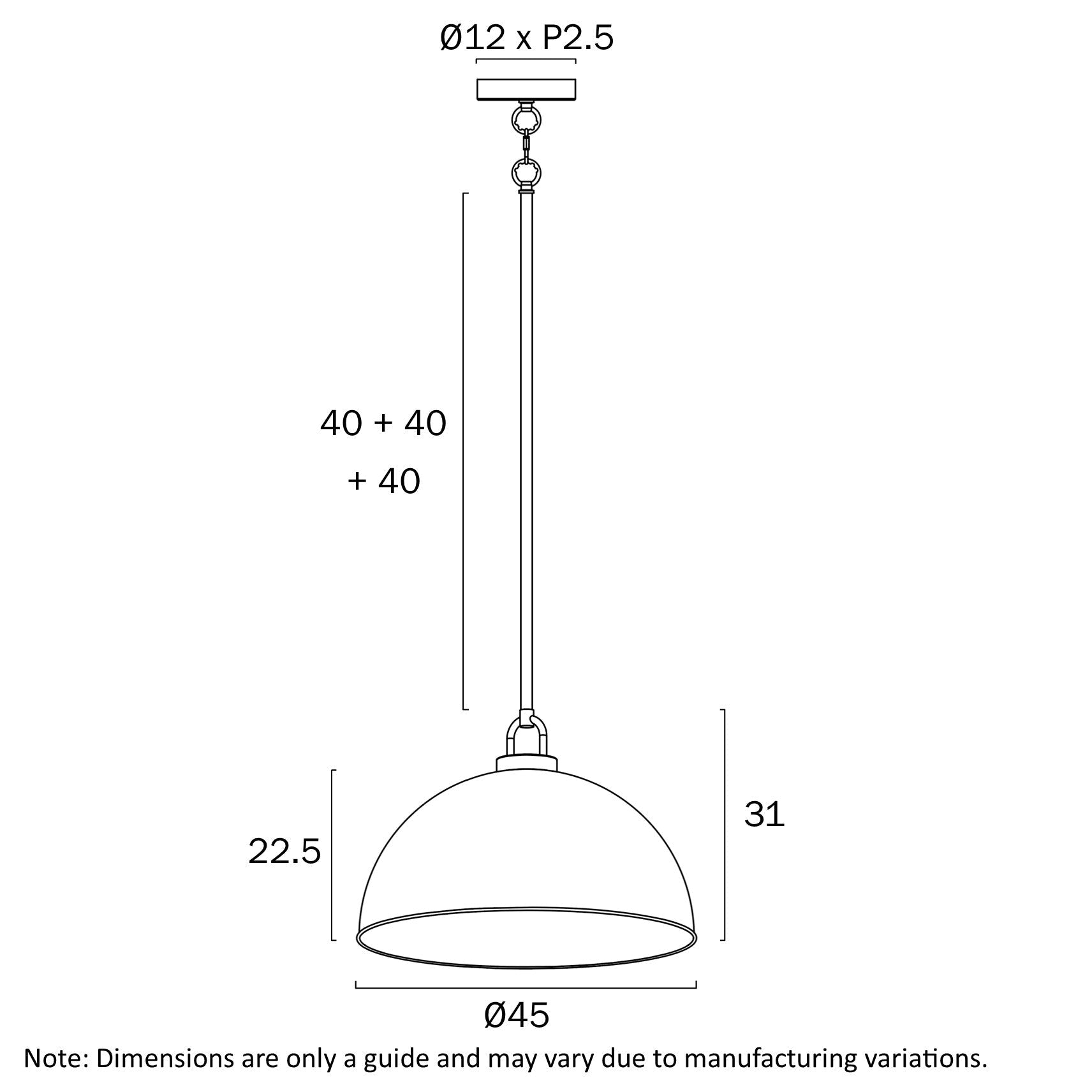Telbix Emerson 45cm Pendant - Mases LightingTelbix