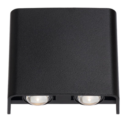 Telbix Eynor 4W LED Up & Down Wall Pillar Light Black / Tri - Colour - EYVOR EXWB4 - BK - Mases LightingTelbix