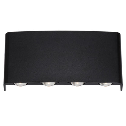 Telbix Eynor 8W LED Up & Down Wall Pillar Light Black / Tri - Colour - EYVOR EXWB8 - BK - Mases LightingTelbix