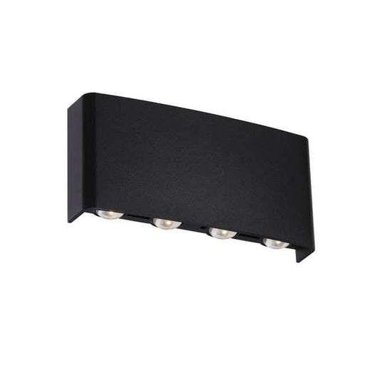 Telbix Eynor 8W LED Up & Down Wall Pillar Light Black / Tri - Colour - EYVOR EXWB8 - BK - Mases LightingTelbix