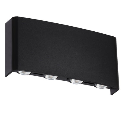 Telbix Eynor 8W LED Up & Down Wall Pillar Light Black / Tri - Colour - EYVOR EXWB8 - BK - Mases LightingTelbix