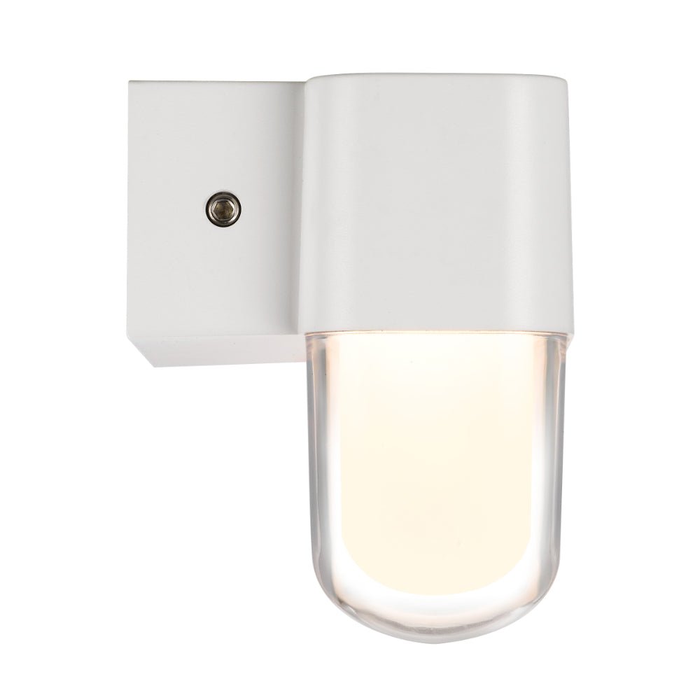 Telbix FADRO LED Exterior Wall Bracket (Available in Black & White, 10cm & 18cm)