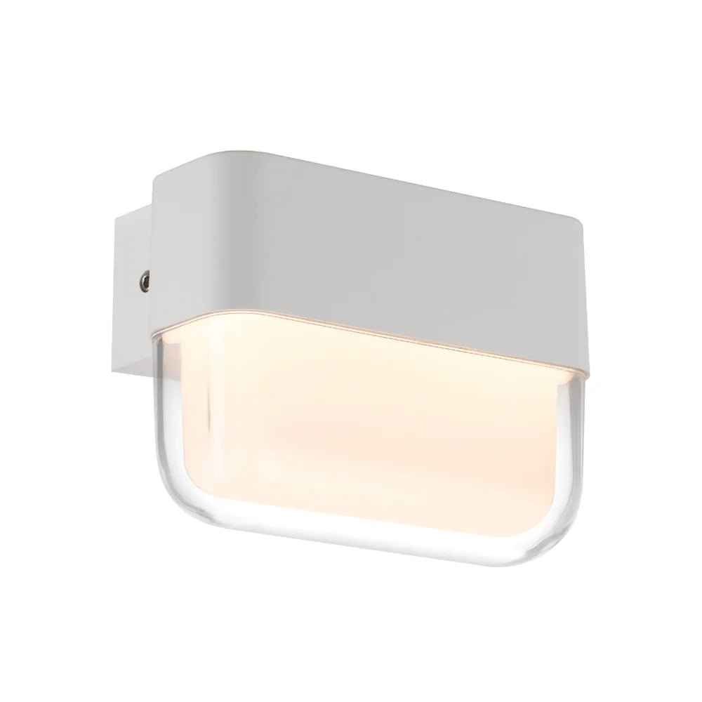 Telbix FADRO LED Exterior Wall Bracket (Available in Black & White, 10cm & 18cm)