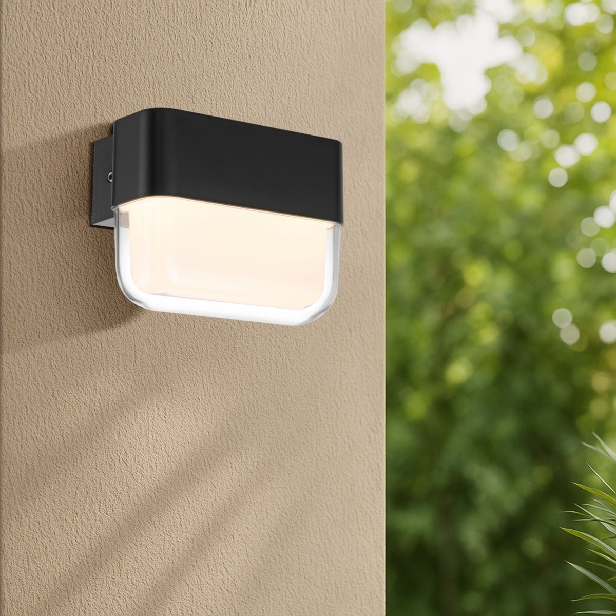 Telbix FADRO LED Exterior Wall Bracket (Available in Black & White, 10cm & 18cm)