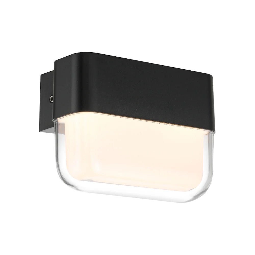 Telbix FADRO LED Exterior Wall Bracket (Available in Black & White, 10cm & 18cm)